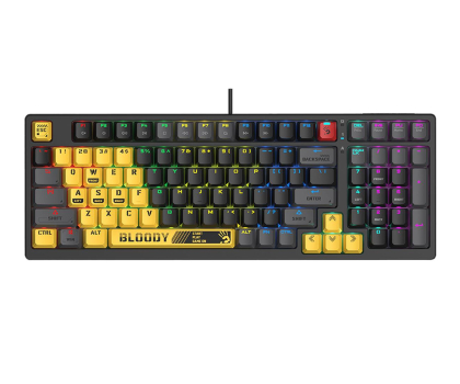Klawiatura A4 TECH mechaniczna Bloody S98 USB Sports Lime (BLMS Red Switches) A4TKLA47262